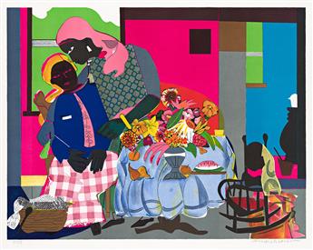 ROMARE BEARDEN (1911 - 1988) Morning (Carolina Morning).                                                                                         